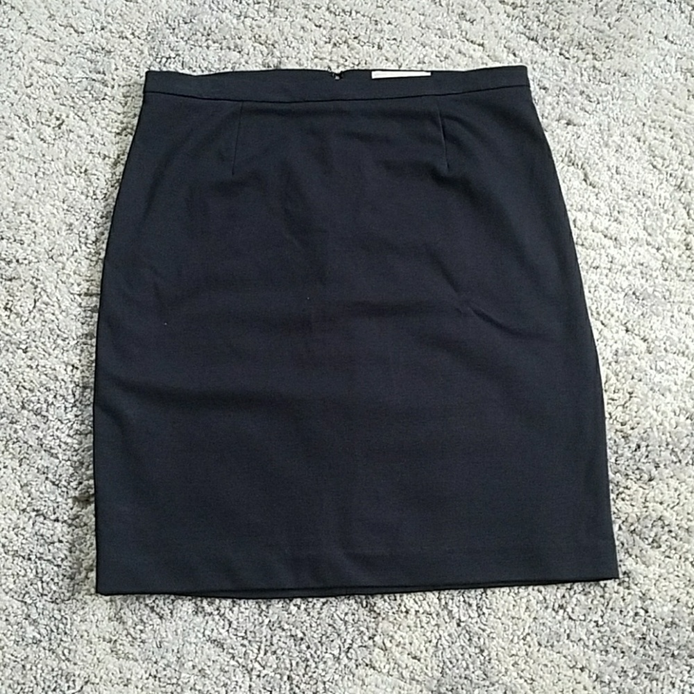 Michael Kors Black Mini-Skirt w/ Silver Back Zip